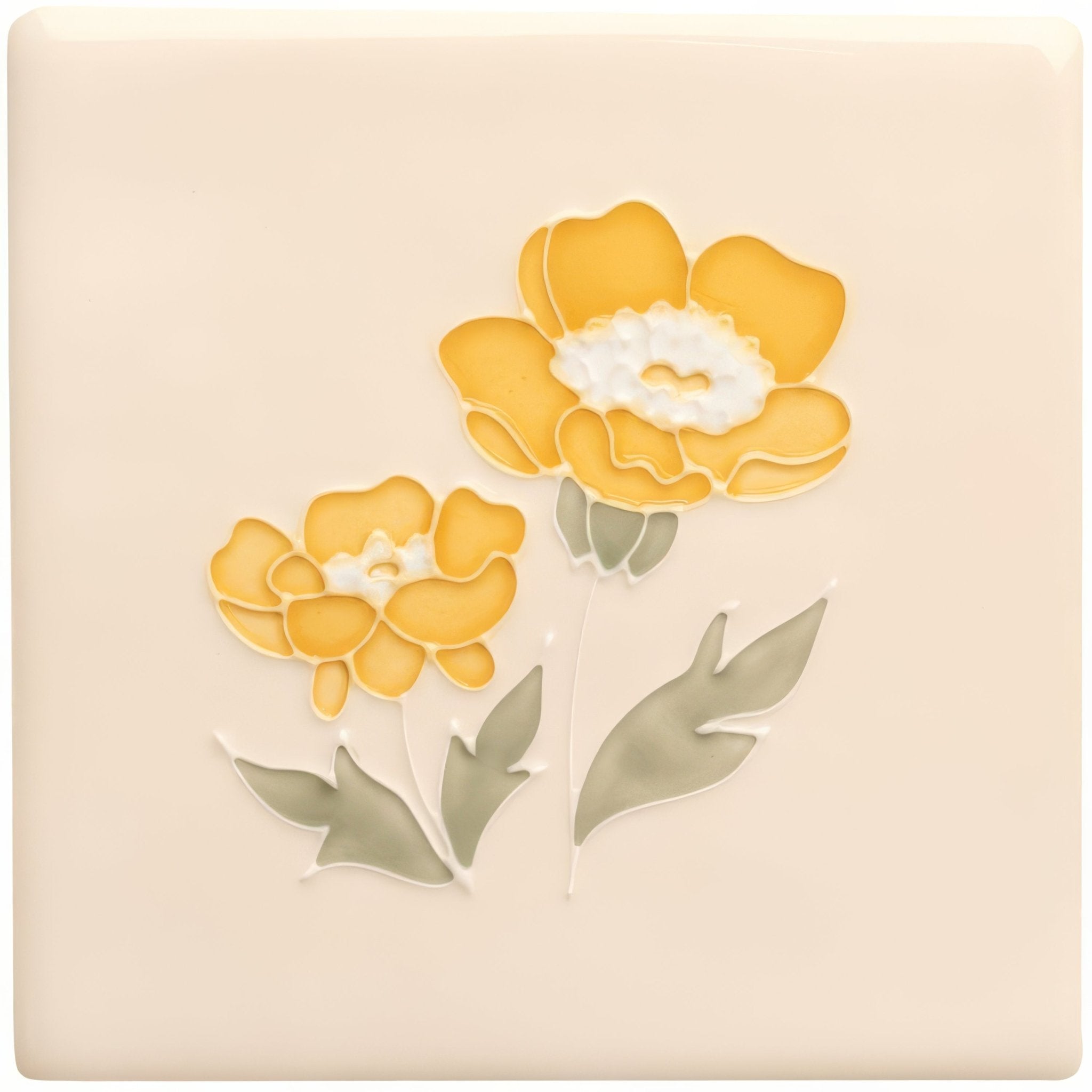 Tubelined Floral Collection Buttercup - Hyperion Tiles