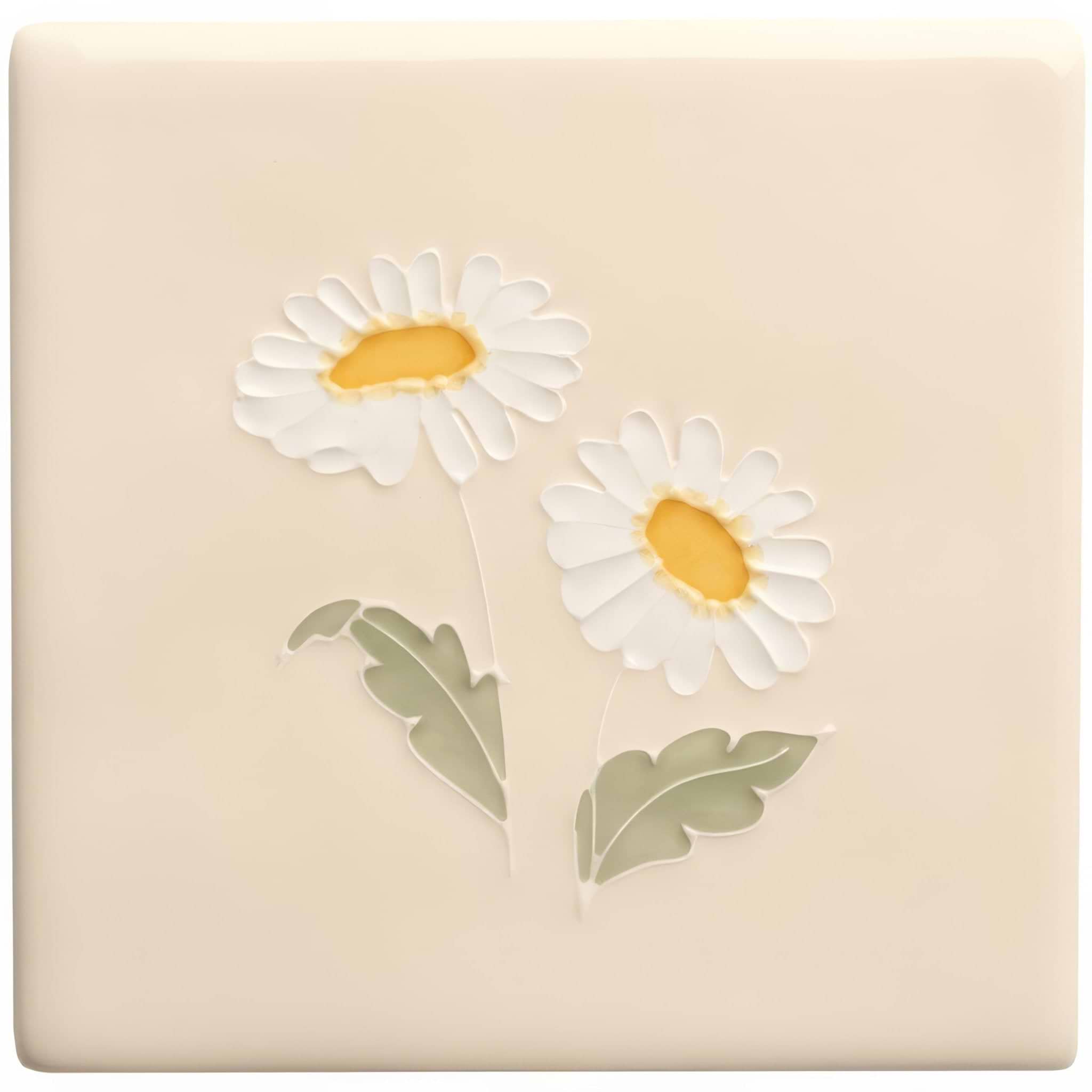 Tubelined Floral Collection Daisy - Hyperion Tiles