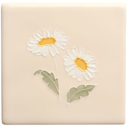 Tubelined Floral Collection Daisy - Hyperion Tiles