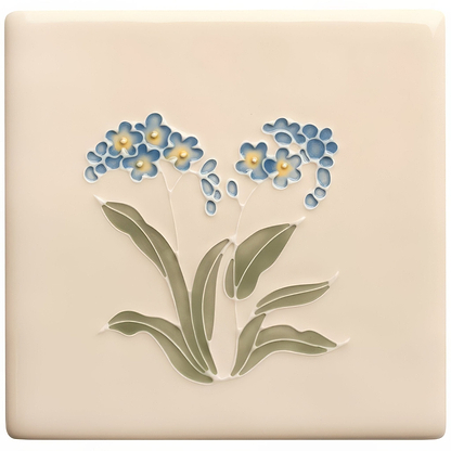 Tubelined Floral Collection Forget - Me - Not - Hyperion Tiles