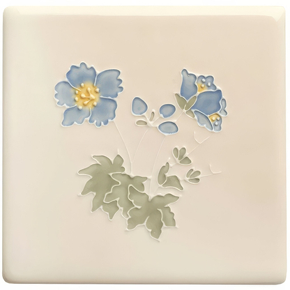 Tubelined Floral Collection Meadow Cranesbill - Hyperion Tiles