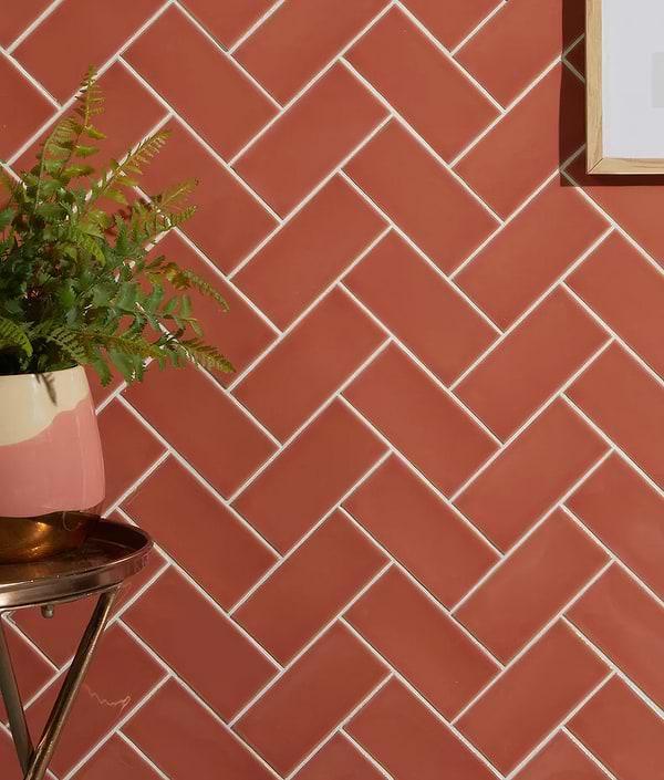 Tunstall Ceramic Brick Coral - Hyperion Tiles