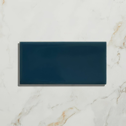 Tunstall Ceramic Brick Peacock Blue - Hyperion Tiles