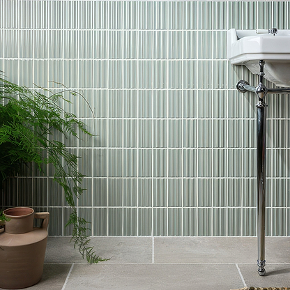 Tunstall Ceramic Fern Fluted Brick - Hyperion Tiles