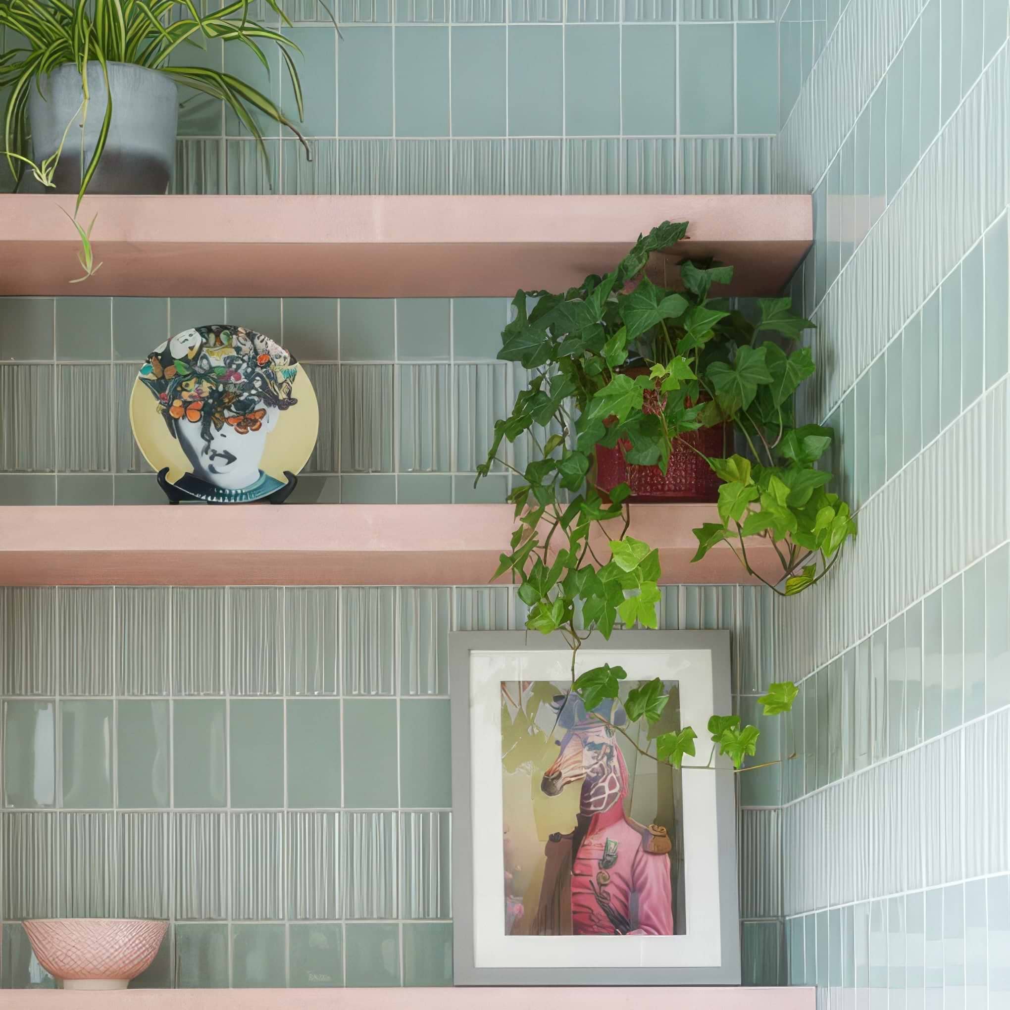 Tunstall Ceramic Fern Fluted Brick - Hyperion Tiles
