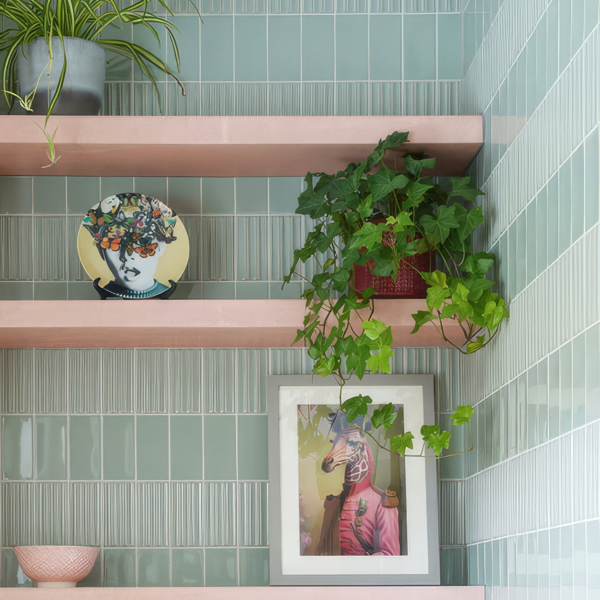 Tunstall Ceramic Fern Fluted Brick - Hyperion Tiles
