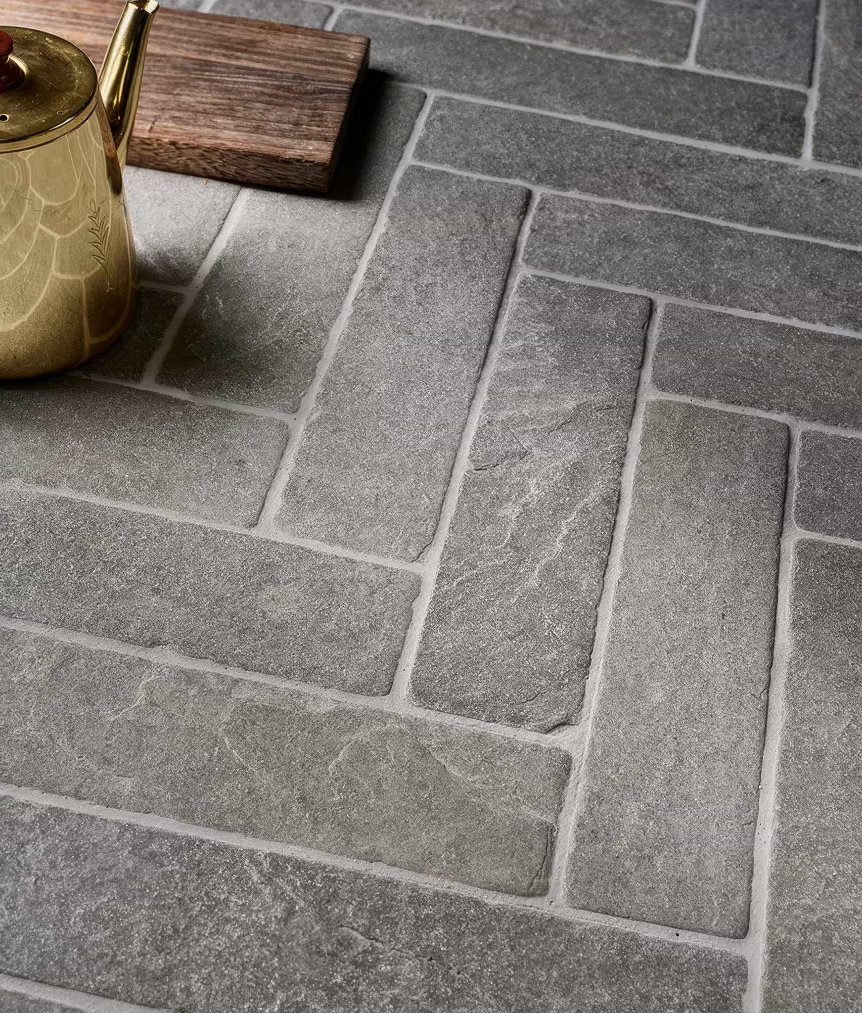 Tyrone Limestone Parquet Seasoned Finish - Hyperion Tiles