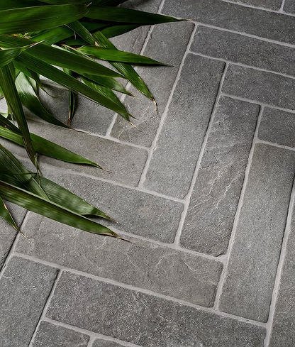 Tyrone Limestone Parquet Seasoned Finish - Hyperion Tiles