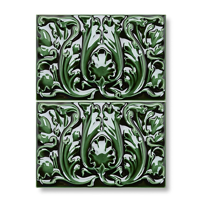 Edwardian Acanthus Caledonian - Hyperion Tiles - Fired Earth