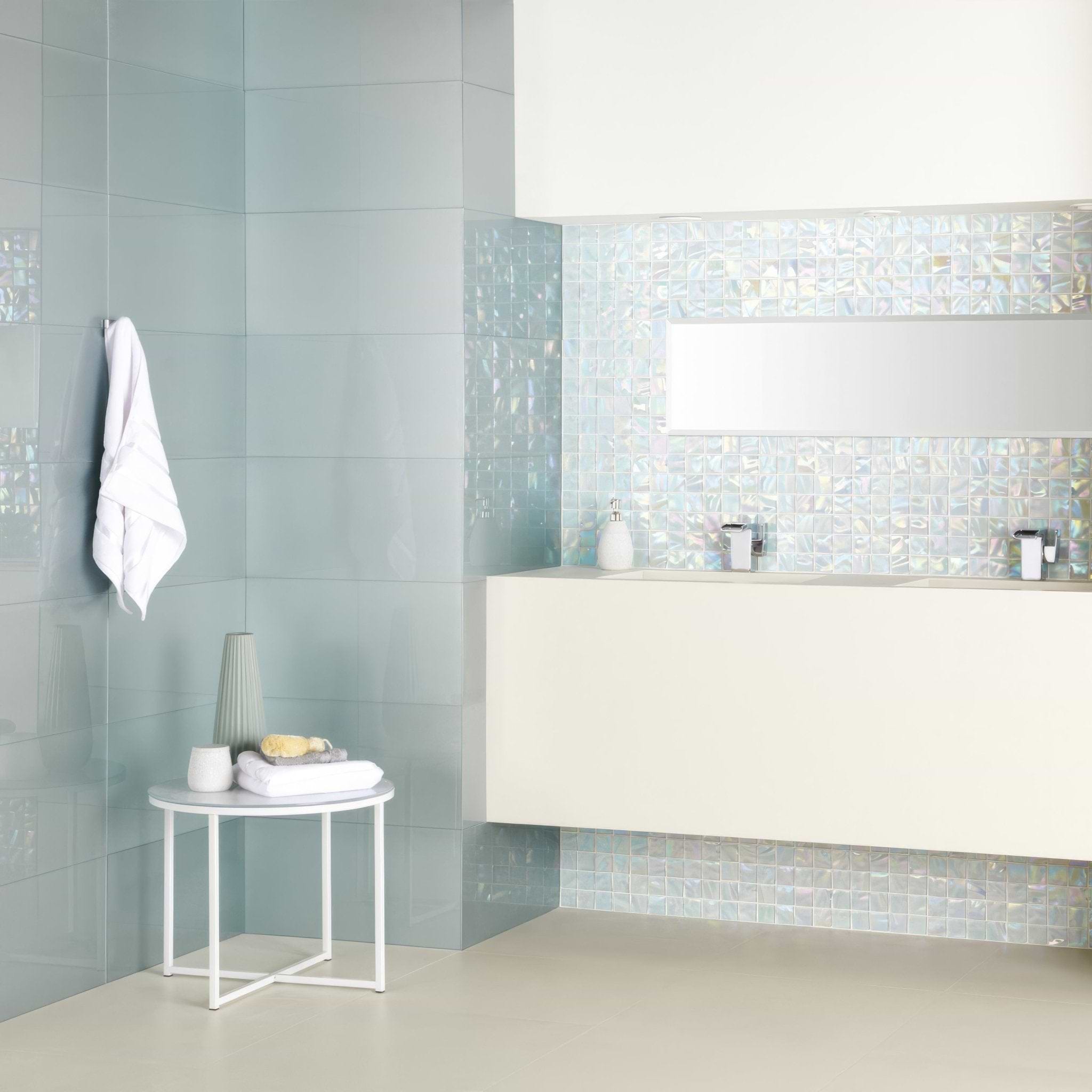 Ultimo Shell Iridescent Mosaic from Hyperion Tiles