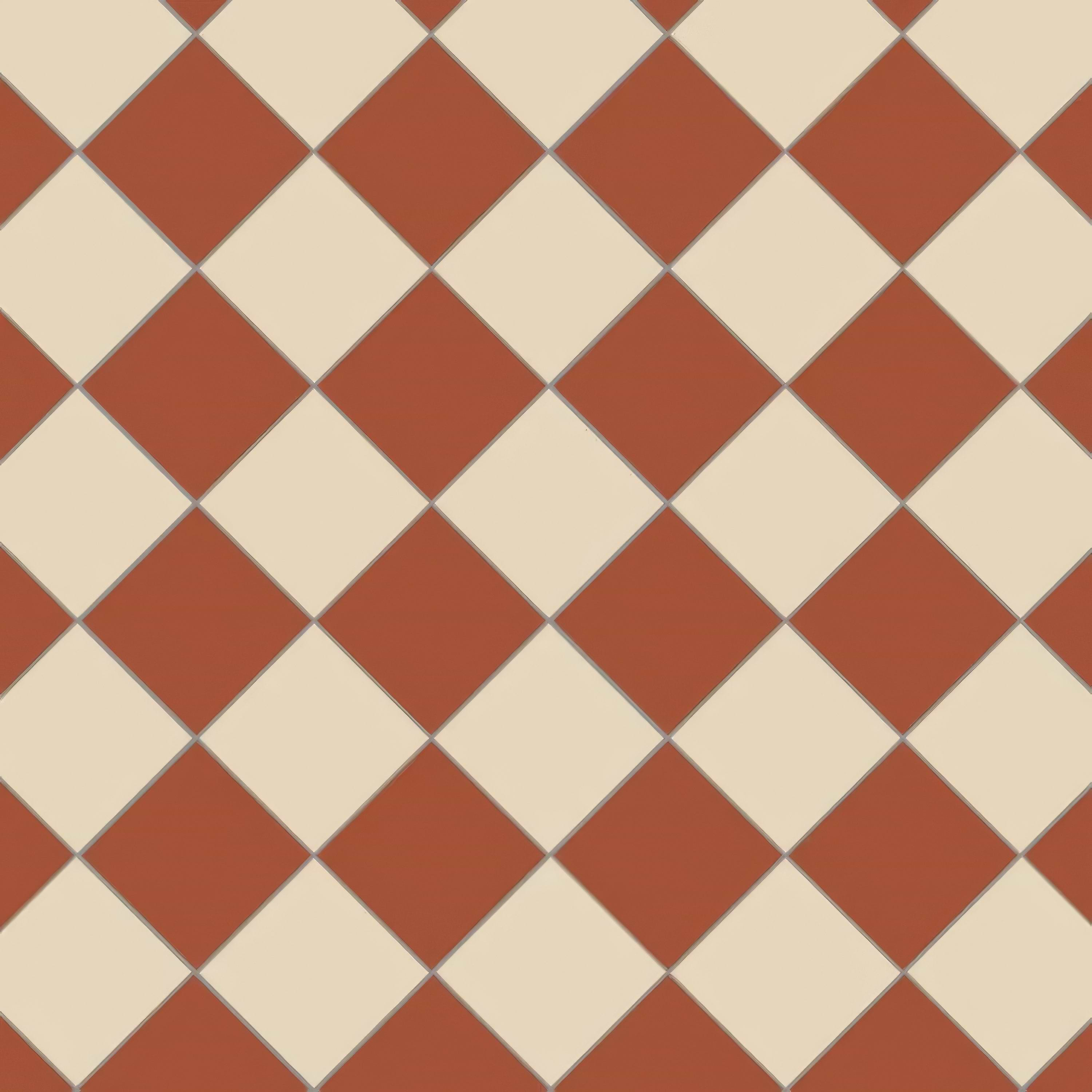 Oxford 151mm (6") Red & White - Hyperion Tiles