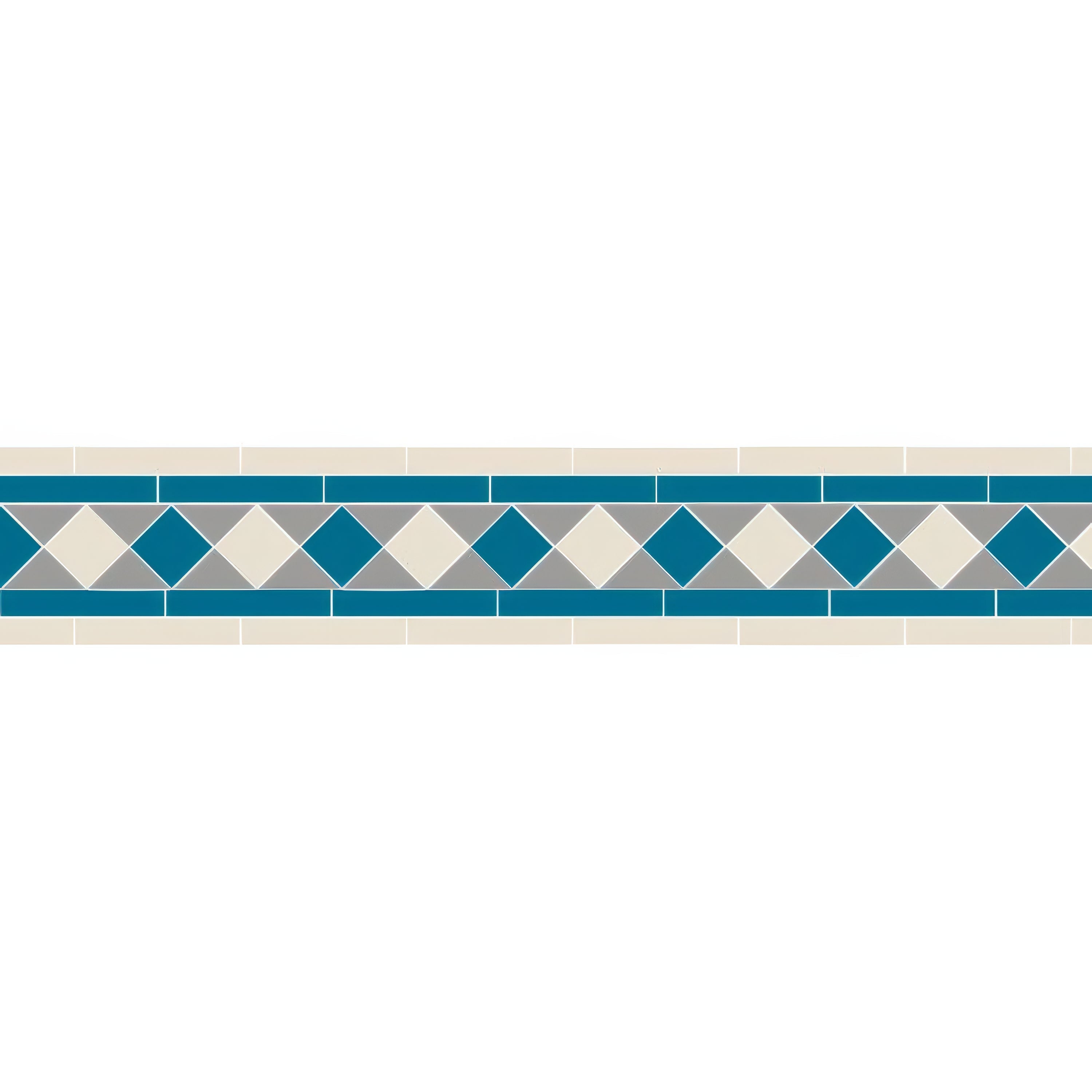 Bennett Grey, Dover White and Pugin Blue - Hyperion Tiles