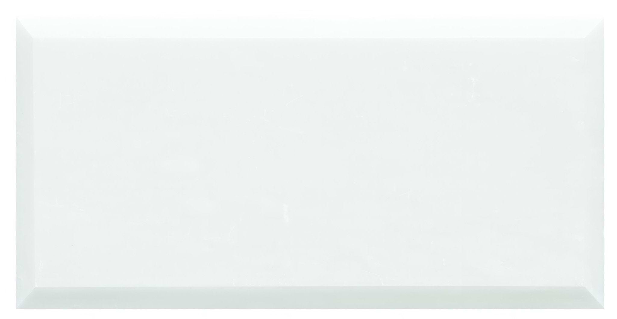 Viano White Honed Bevelled Marble 200 x 100mm - Hyperion Tiles