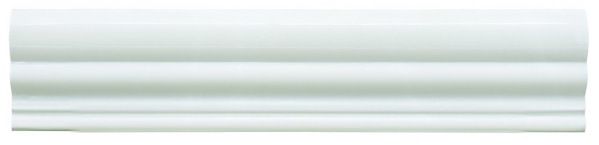 Viano White Honed Chair Rail - Hyperion Tiles
