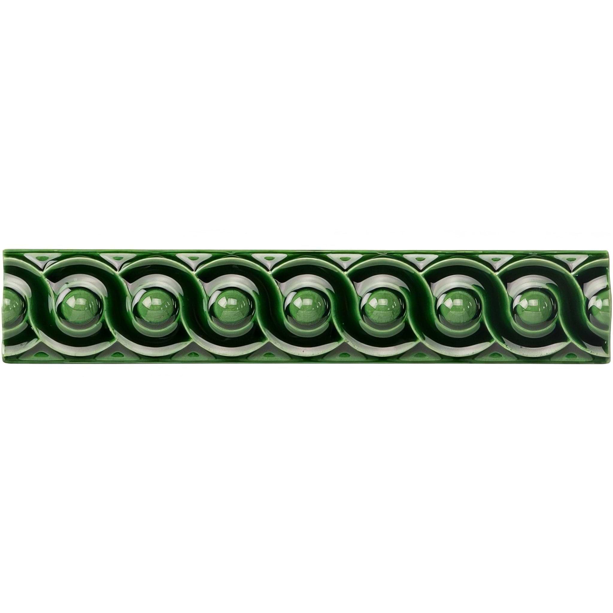 Victorian Green Scroll Moulding - Hyperion Tiles