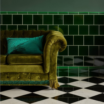 Victorian Green Skirting Tile - Hyperion Tiles