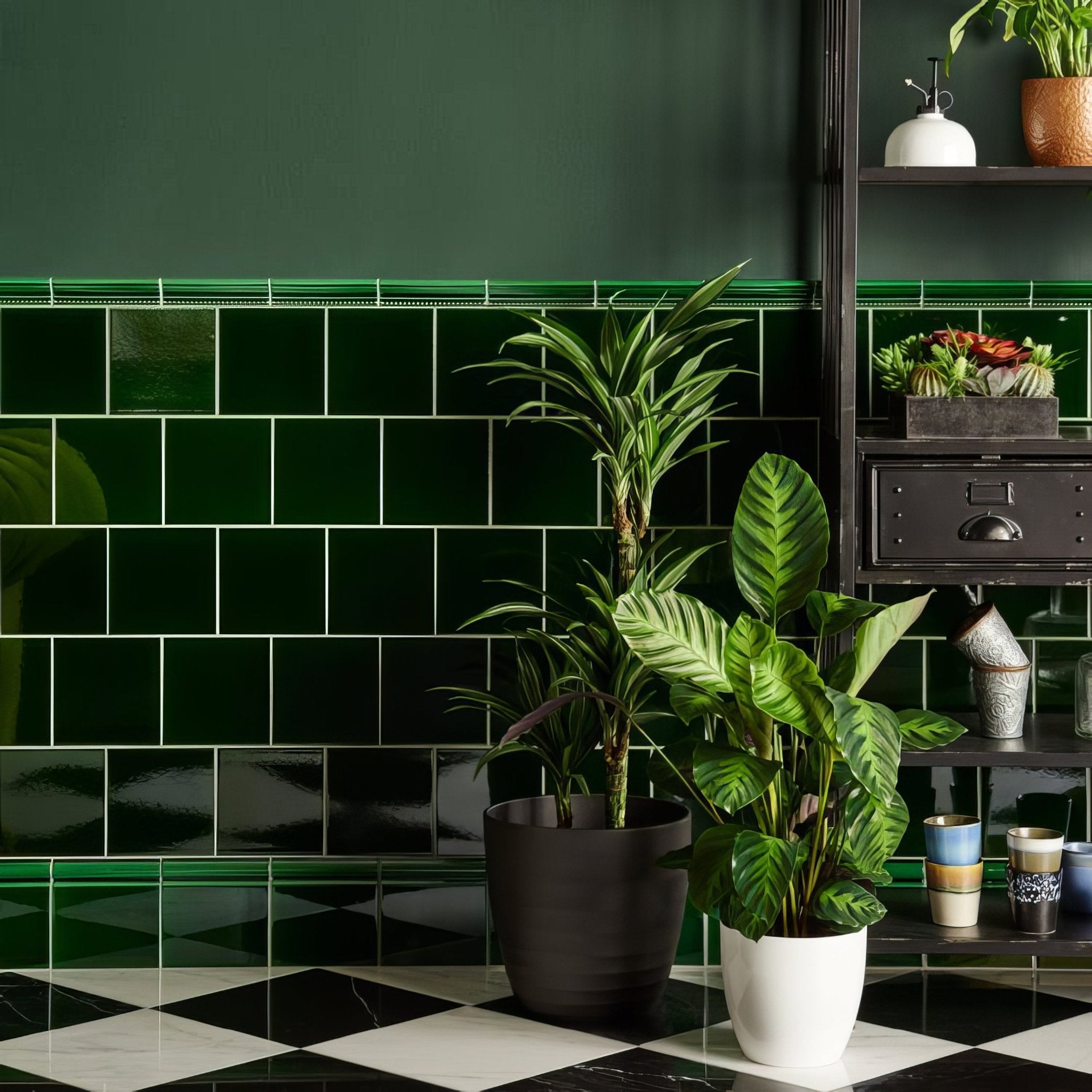 Victorian Green Skirting Tile - Hyperion Tiles