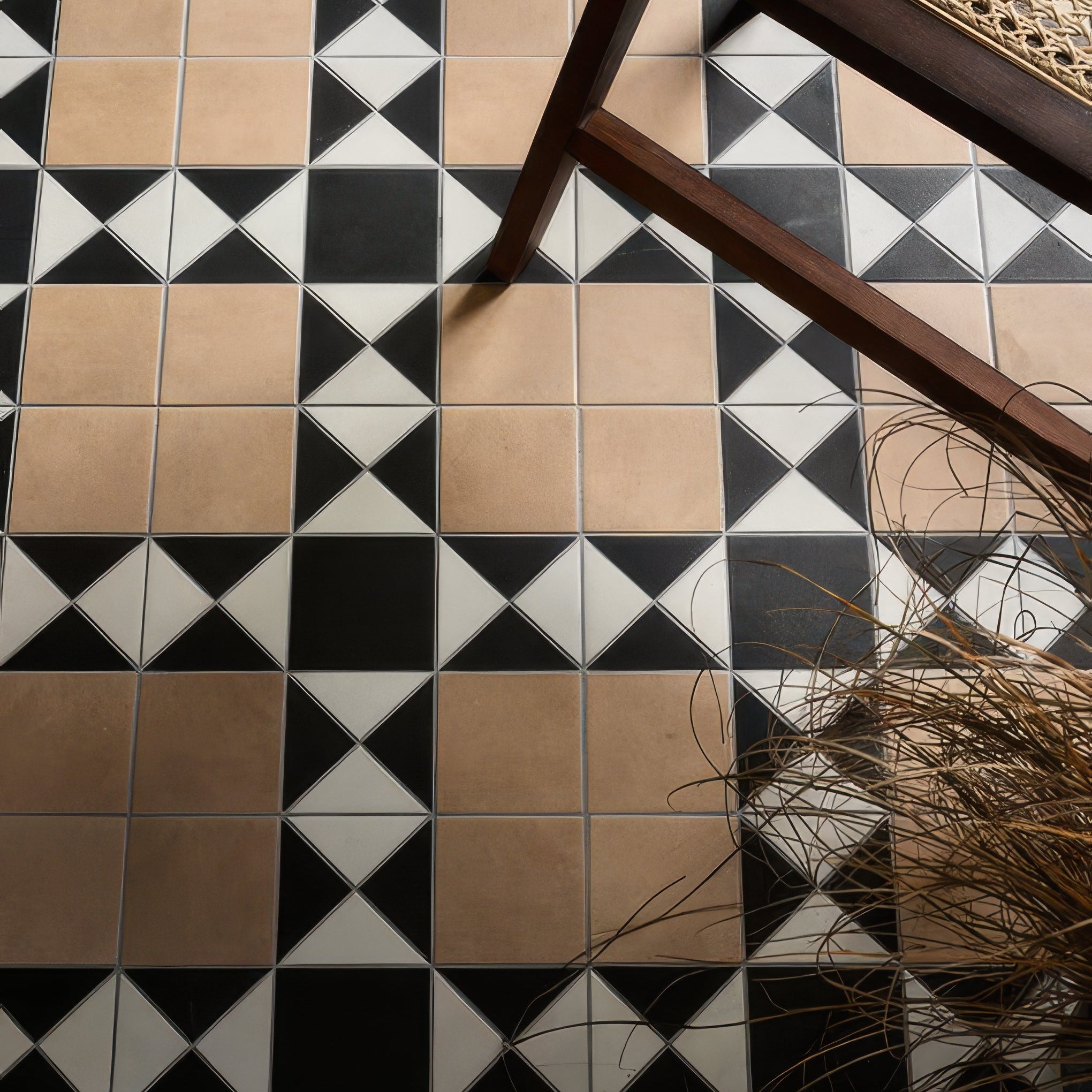 Victorian Style Porcelain Finchley Pattern Sandstone - Hyperion Tiles
