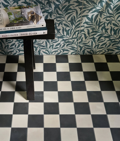 Victorian Style Porcelain Chess Mono A - Hyperion Tiles