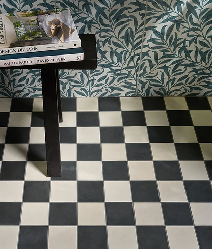 Victorian Style Porcelain Chess Mono B - Hyperion Tiles