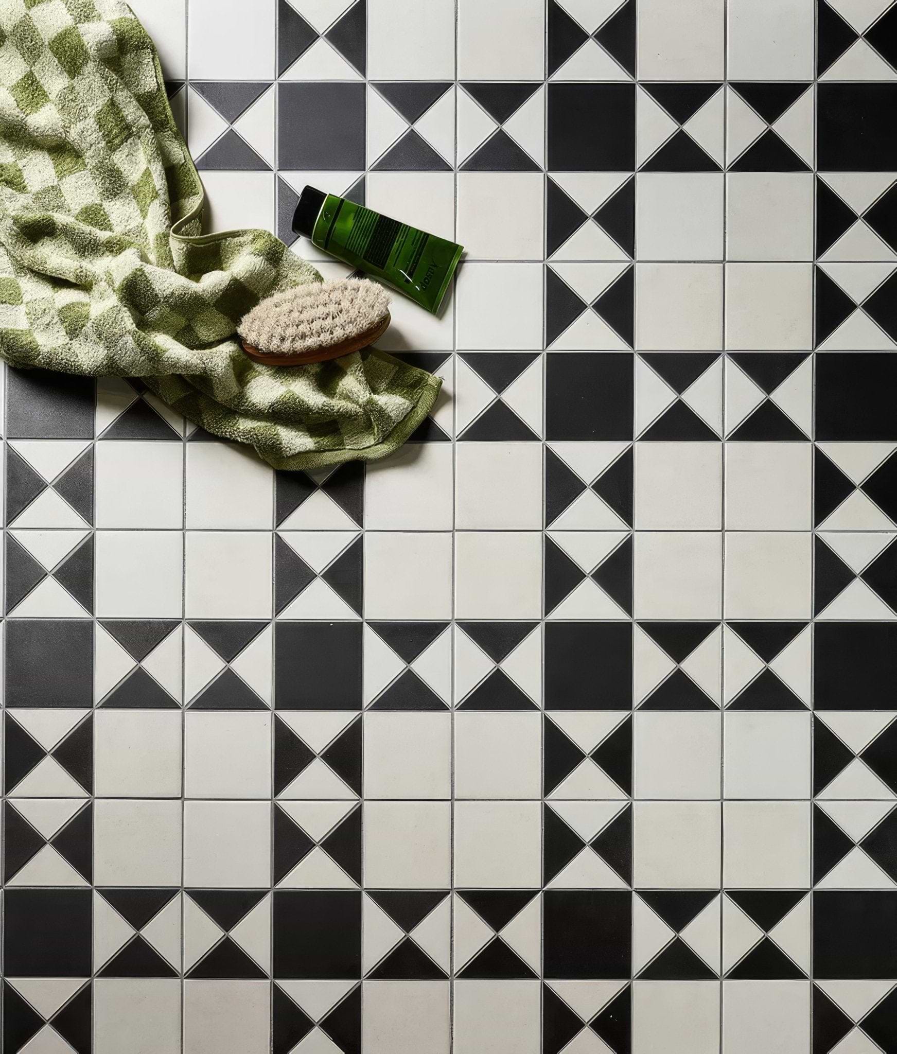 Victorian Style Porcelain Finchley Pattern Cotton White - Hyperion Tiles