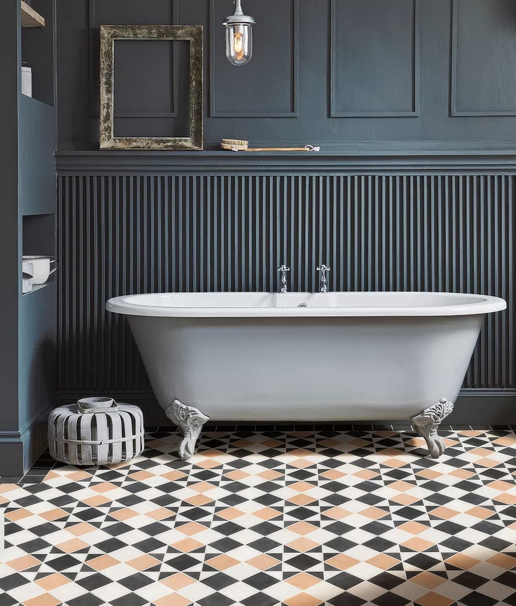 Victorian Style Porcelain Finchley Pattern Sandstone - Hyperion Tiles