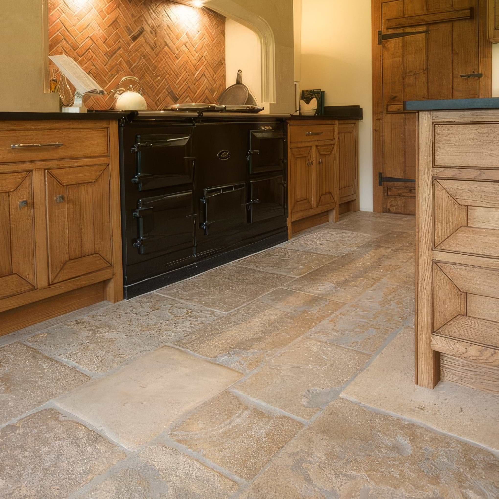 Vieux Bourgogne Limestone Artisan Antiqued Finish By Hyperion Tiles