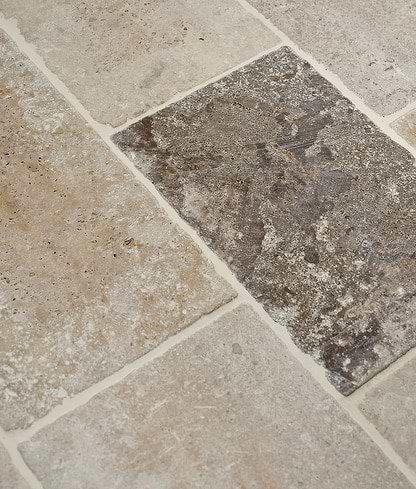 Medieval Bourgogne Limestone Cobbles Weathered Finish