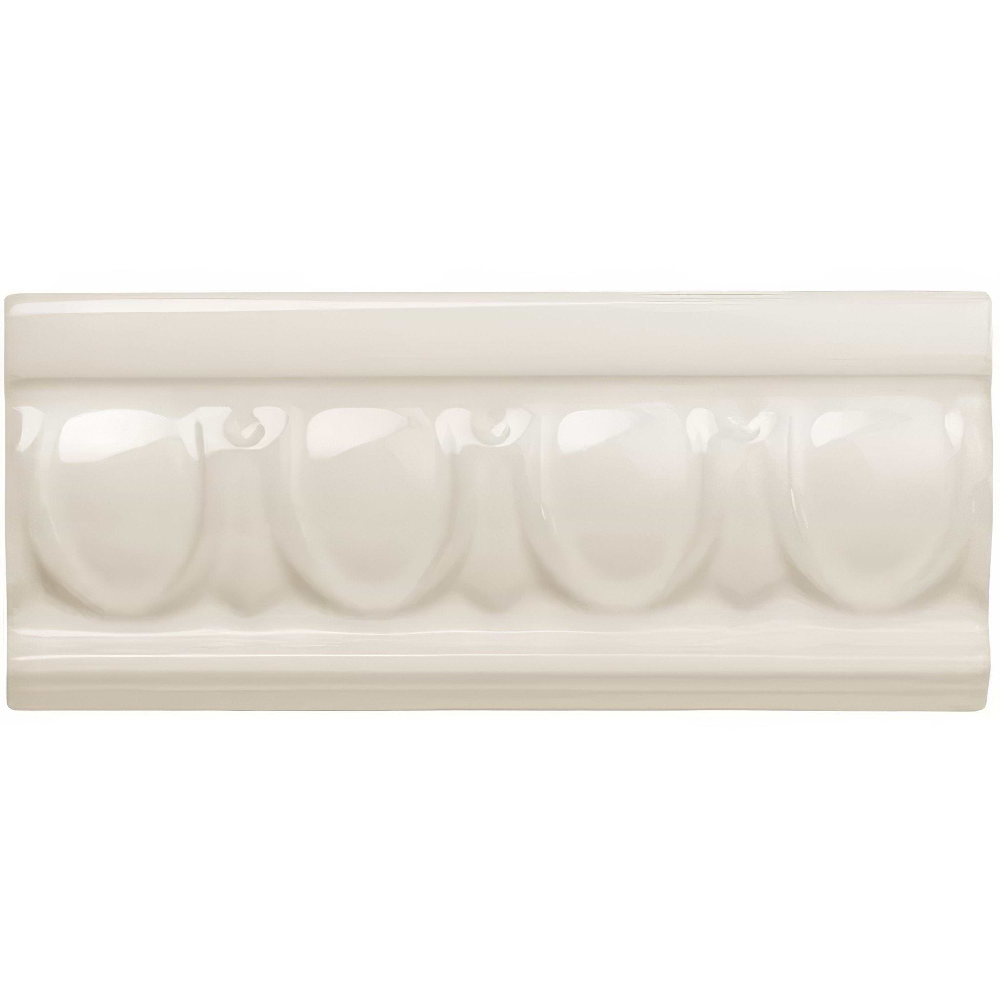 Vintage White Egg & Dart Moulding - Hyperion Tiles