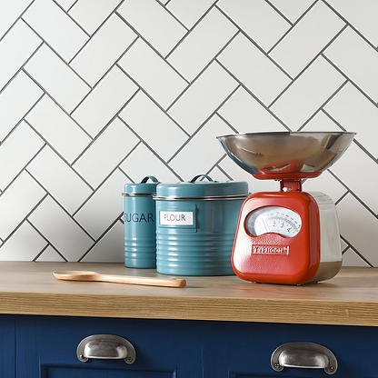 Vintage White Half Tile - Hyperion Tiles