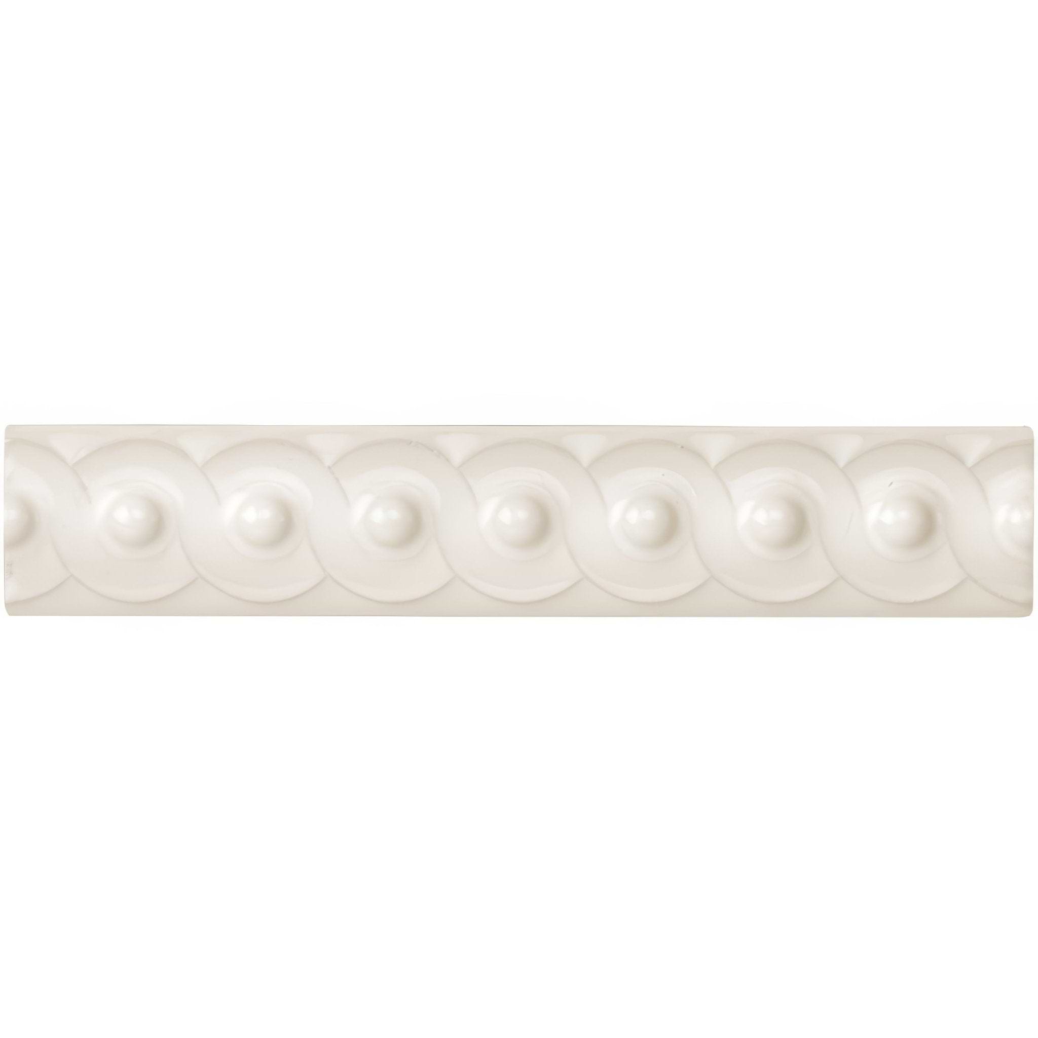 Vintage White Scroll Moulding - Hyperion Tiles