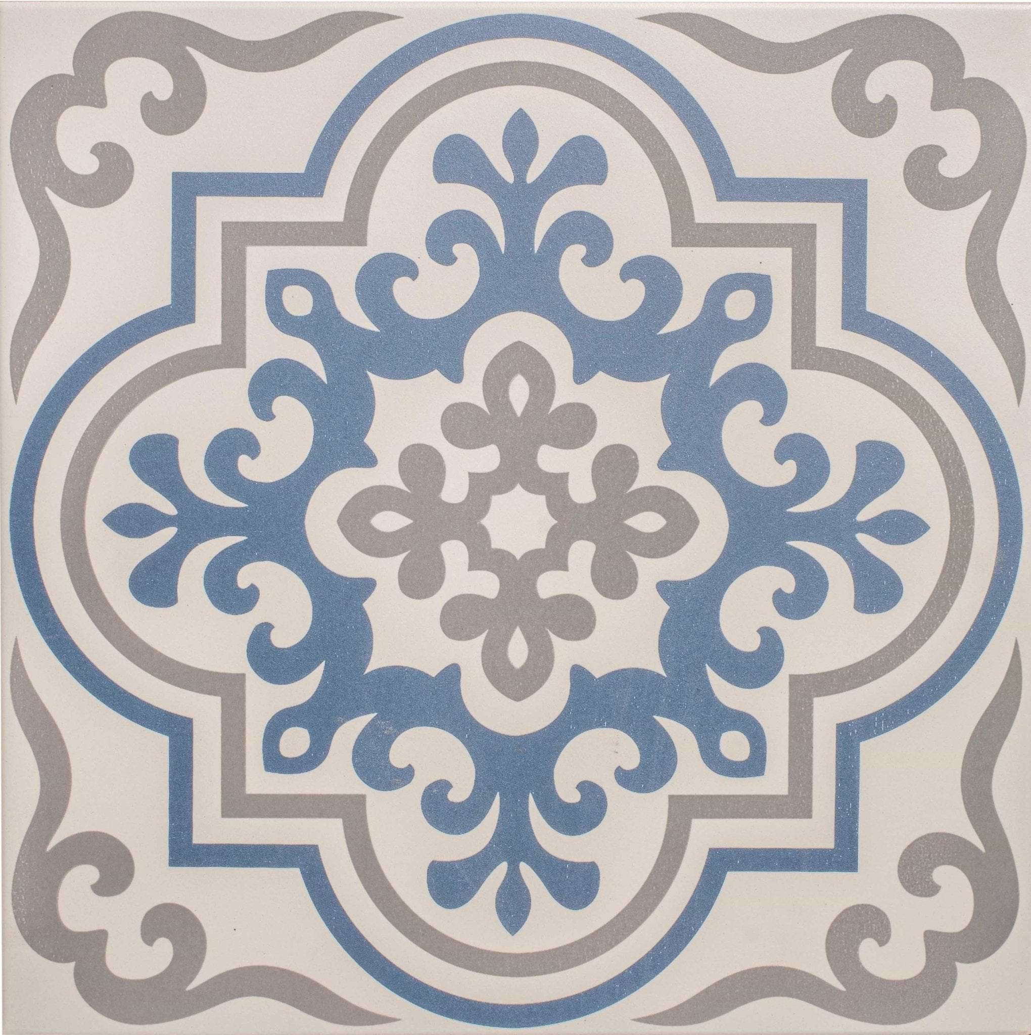 Vogue Light Blue/Stone on Chalk - Hyperion Tiles