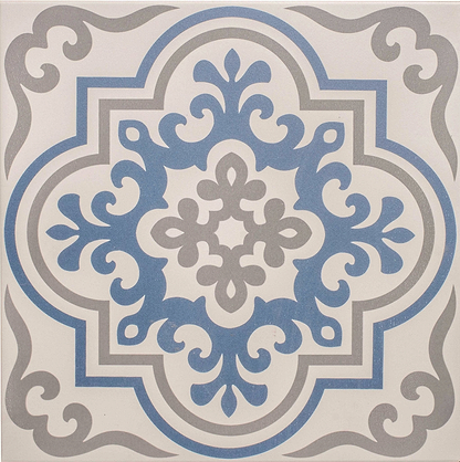 Vogue Light Blue/Stone on Chalk - Hyperion Tiles