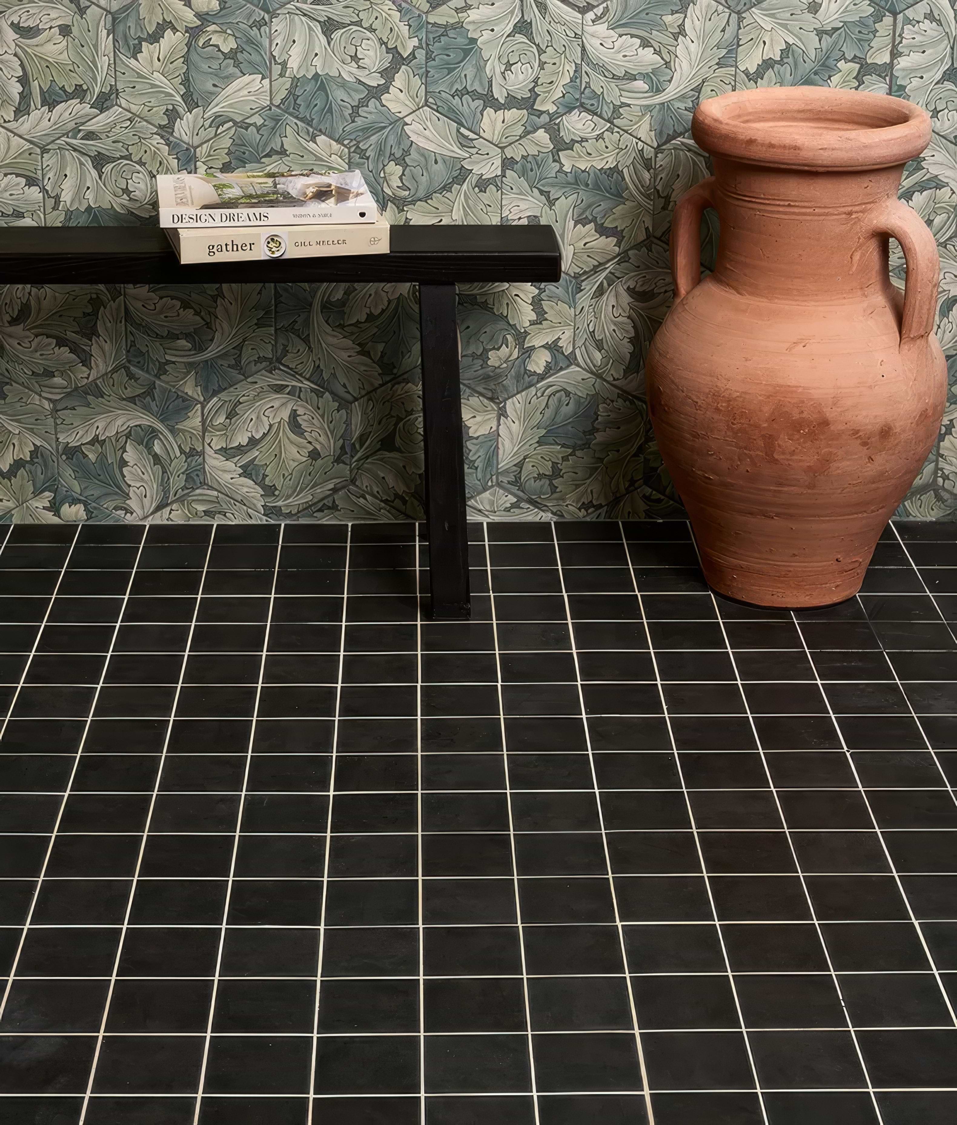 Victorian Style Porcelain Anthracite - Hyperion Tiles