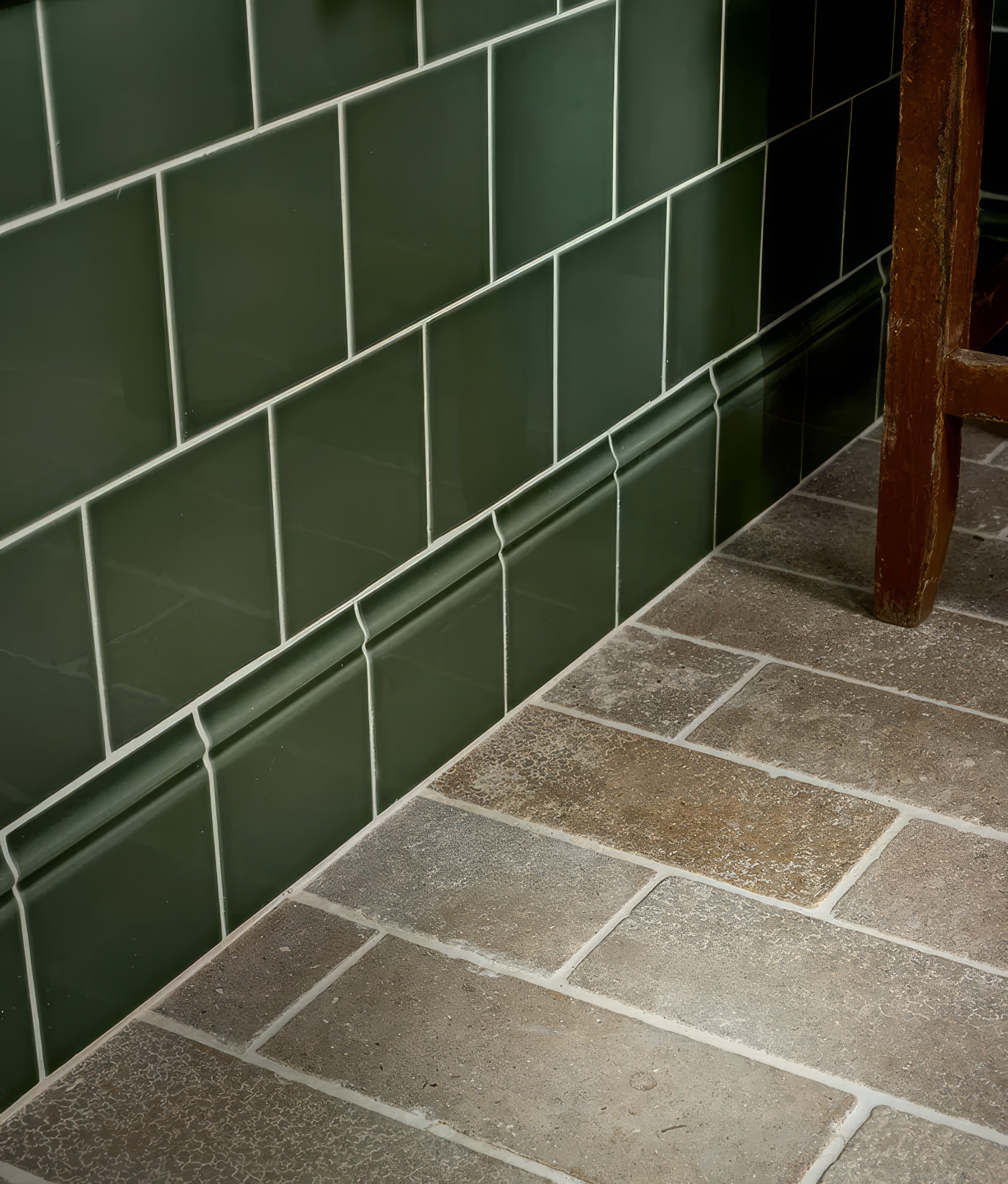 Cabbage Green Skirting - Hyperion Tiles