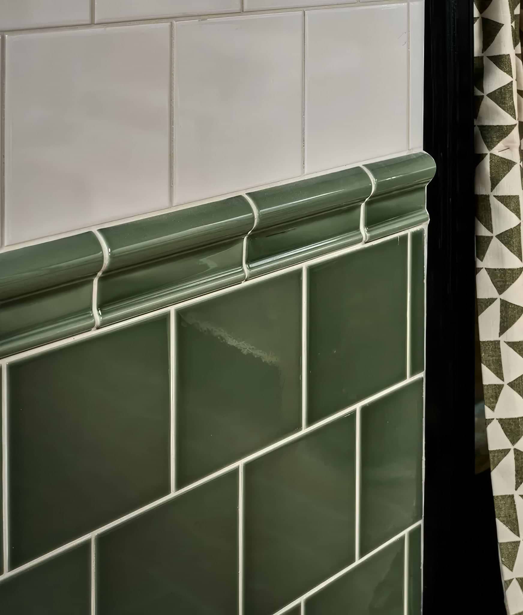 Wall Ceramic Cabbage Green Dado - Hyperion Tiles