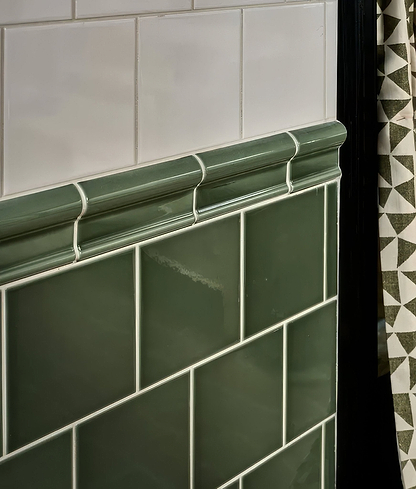 Wall Ceramic Cabbage Green Square Crackle Glaze - Hyperion Tiles