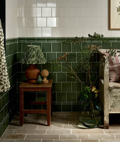 Wall Ceramic Cabbage Green Square Crackle Glaze - Hyperion Tiles
