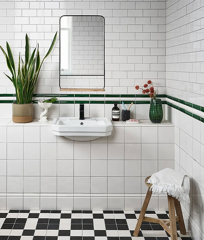 Wall Ceramic Cotton White Square Crackle Glaze - Hyperion Tiles