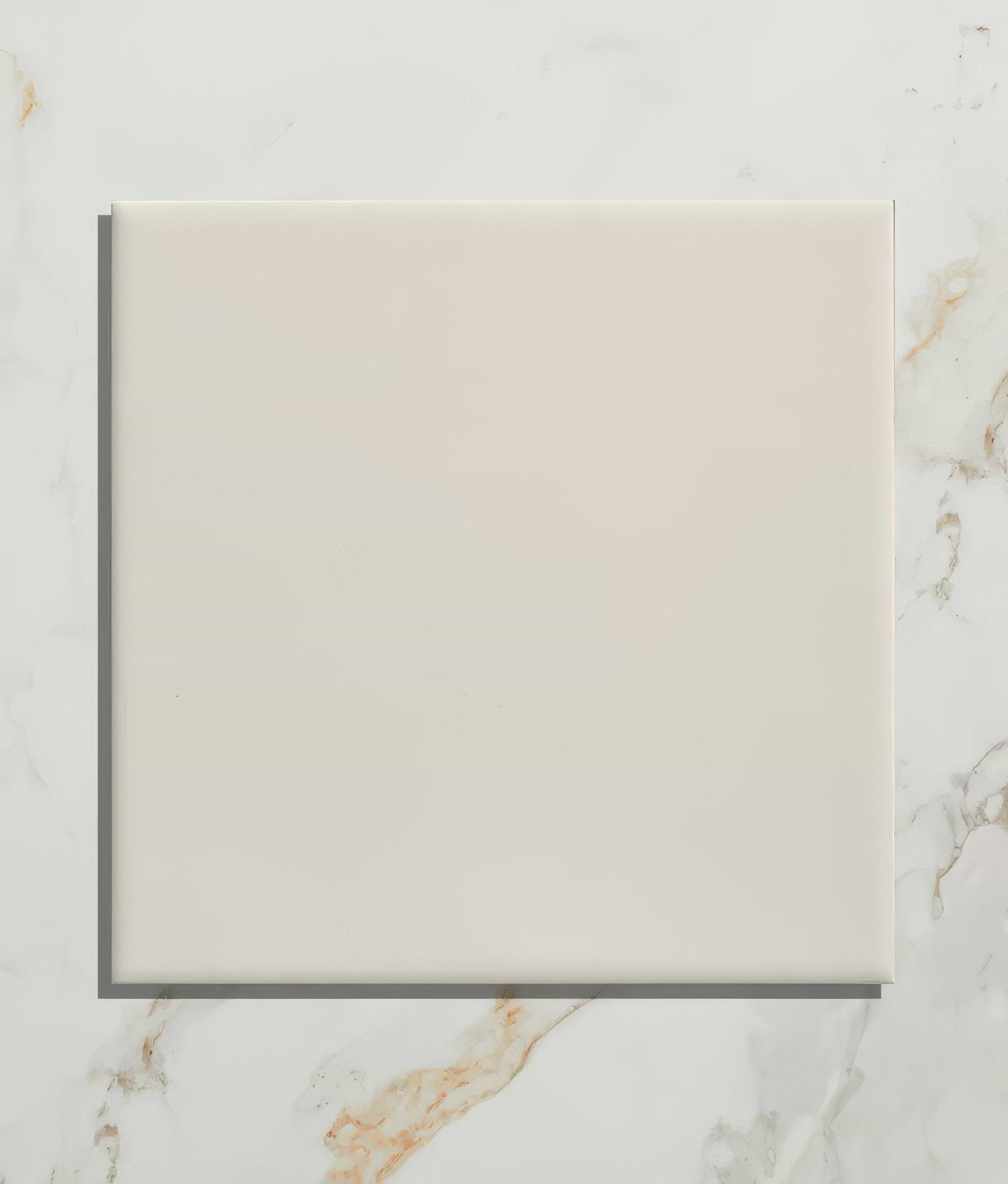 Wall Ceramic Cotton White Square Crackle Glaze - Hyperion Tiles
