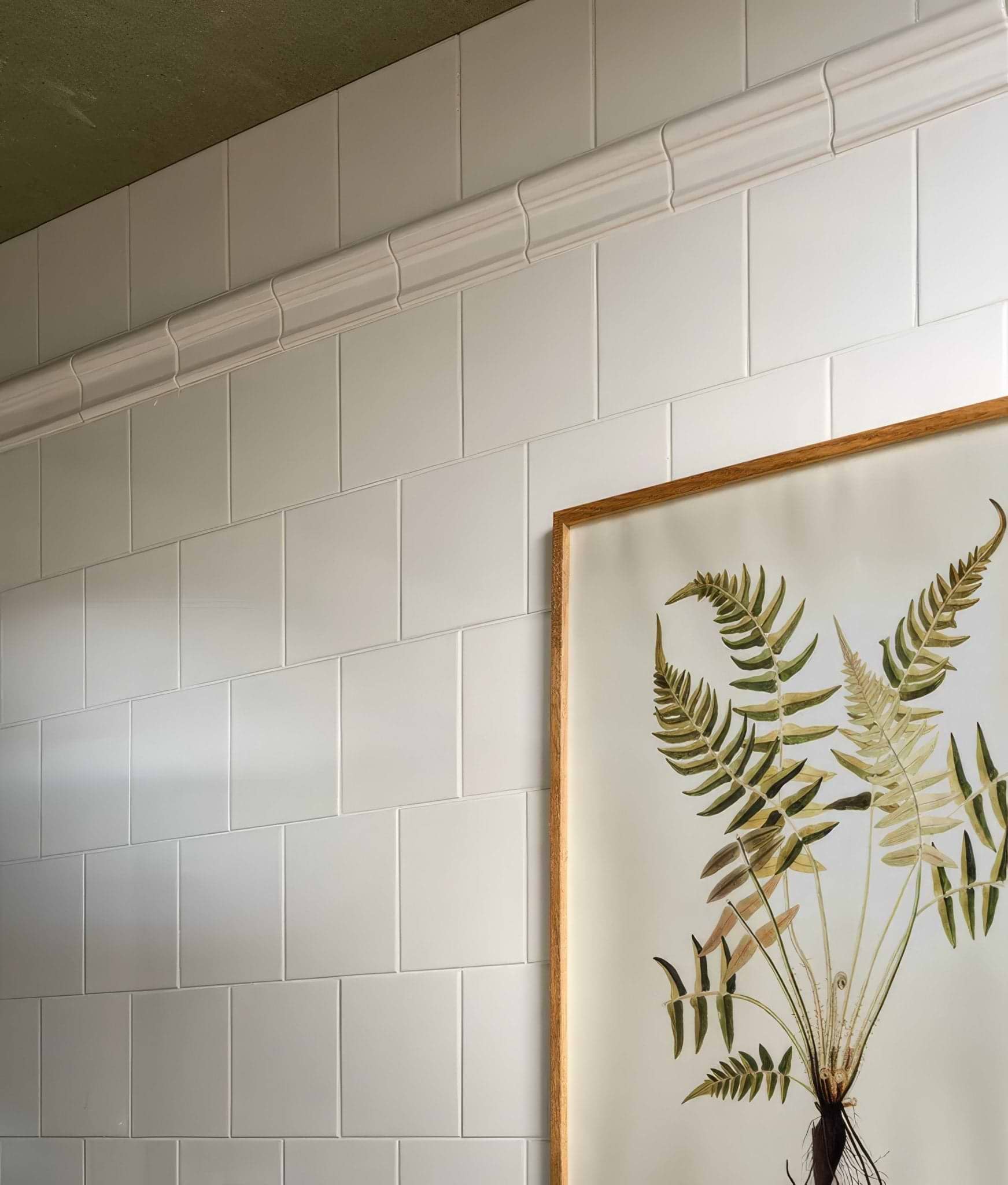 Wall Ceramic Cotton White Square Crackle Glaze - Hyperion Tiles