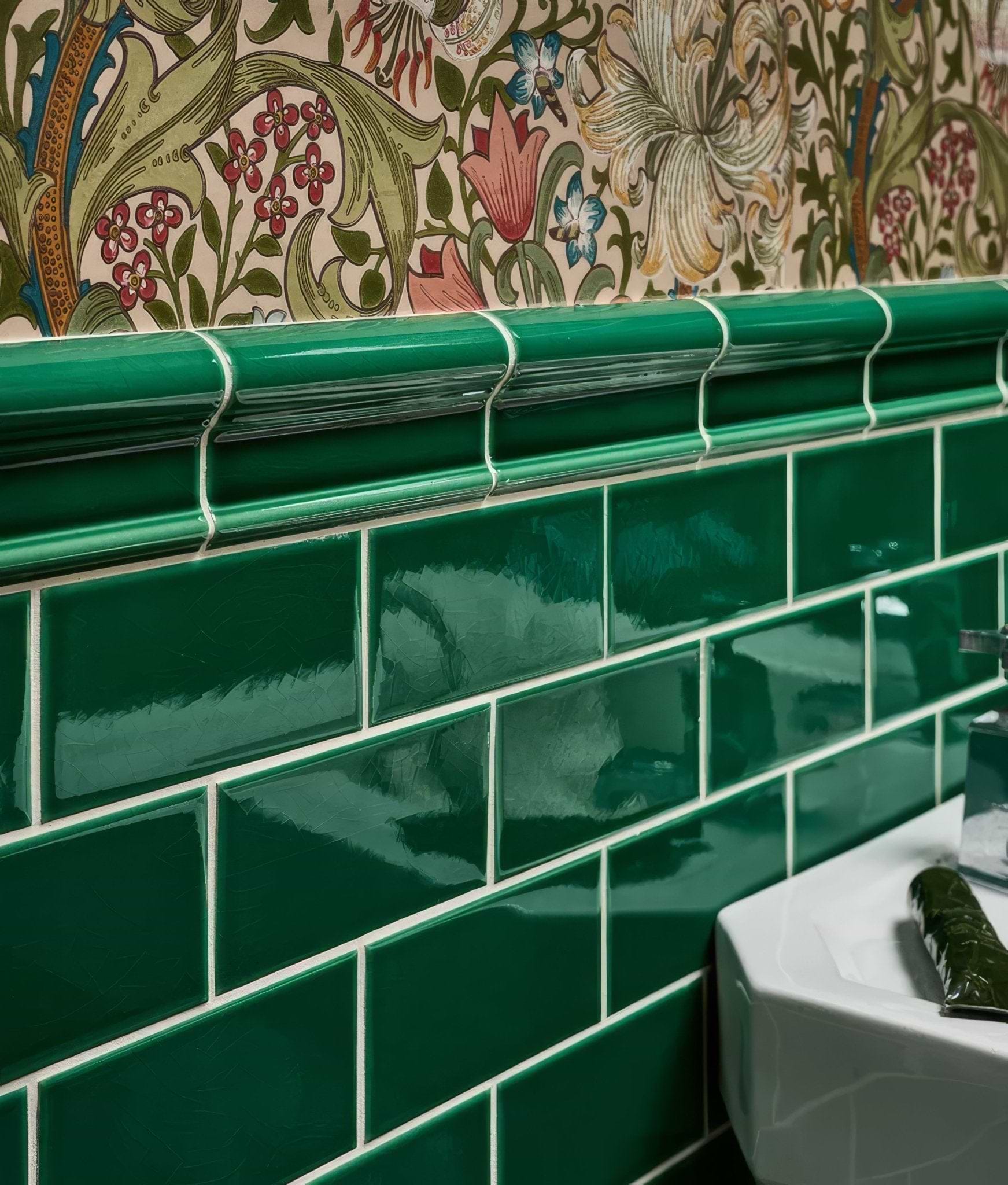 Wall Ceramic Emerald Green Dado - Hyperion Tiles