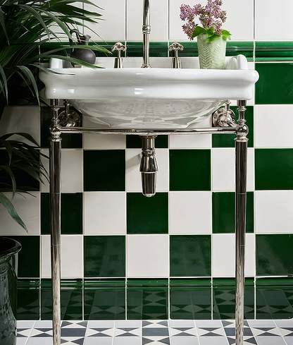 Wall Ceramic Olive Green Square Crackle Glaze - Hyperion Tiles