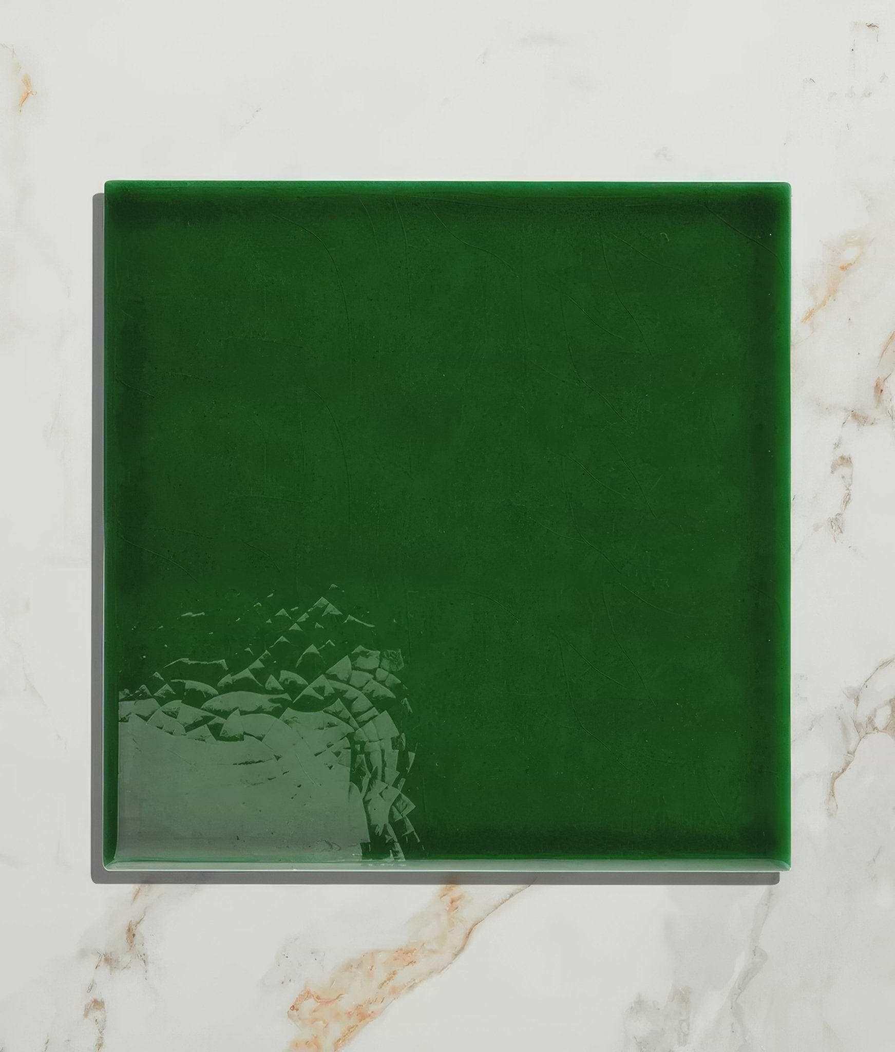 Wall Ceramic Olive Green Square Crackle Glaze - Hyperion Tiles