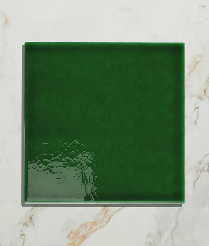 Wall Ceramic Olive Green Square Crackle Glaze - Hyperion Tiles