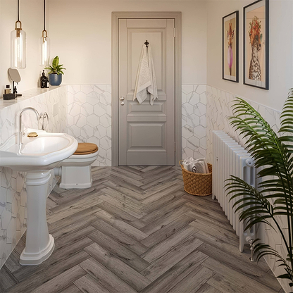White Marble Hexagon Porcelain - Hyperion Tiles