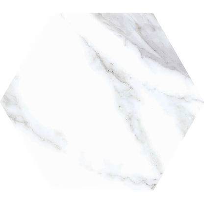 White Marble Hexagon Porcelain - Hyperion Tiles