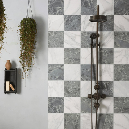 White Marble Porcelain Tile - Hyperion Tiles