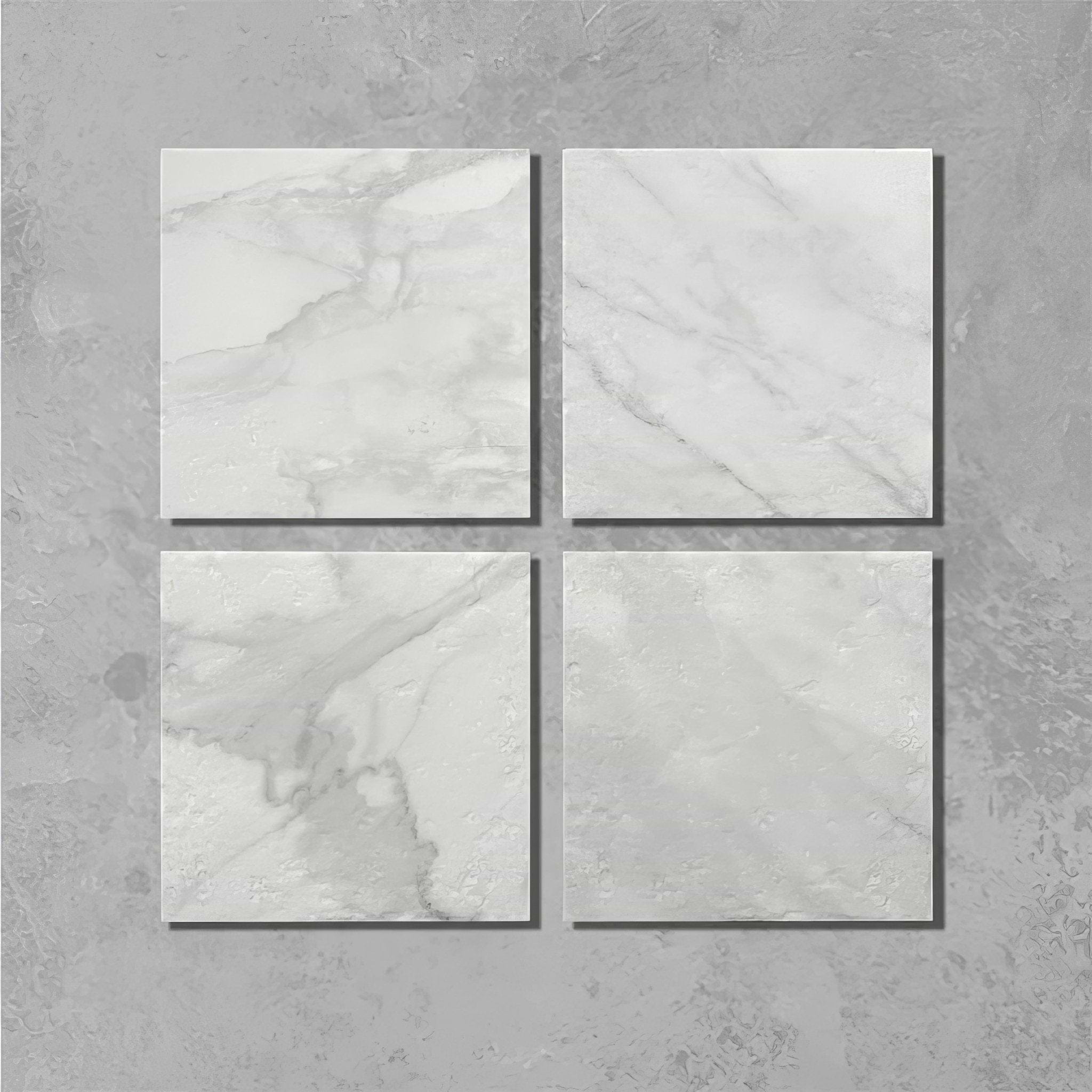 White Marble Porcelain Tile - Hyperion Tiles