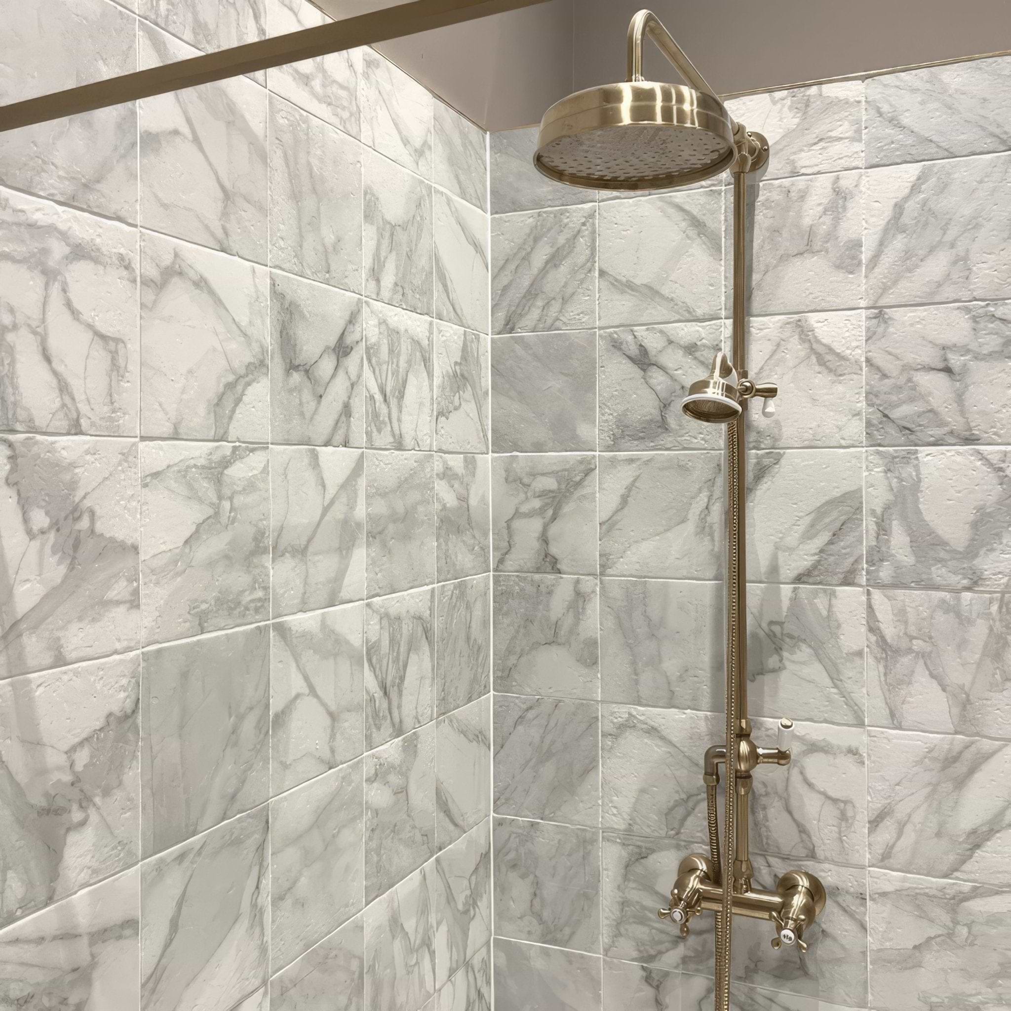 White Marble Porcelain Tile - Hyperion Tiles